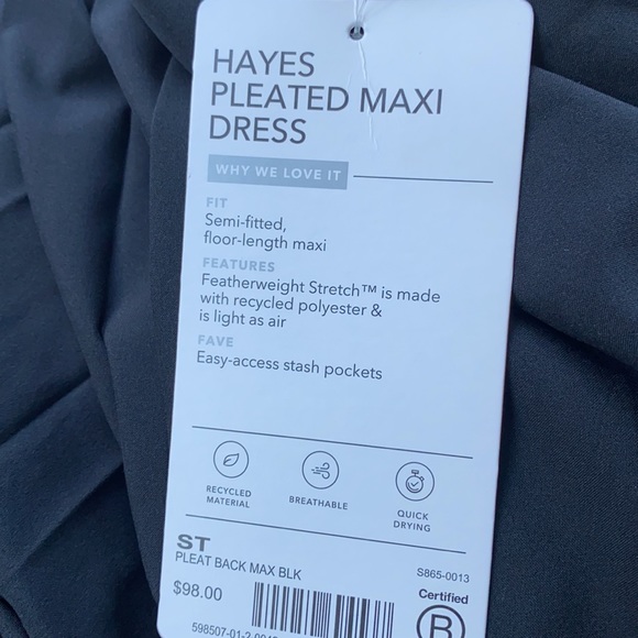 Athleta Hayes Pleated Maxi Dress - Picture 4 of 11